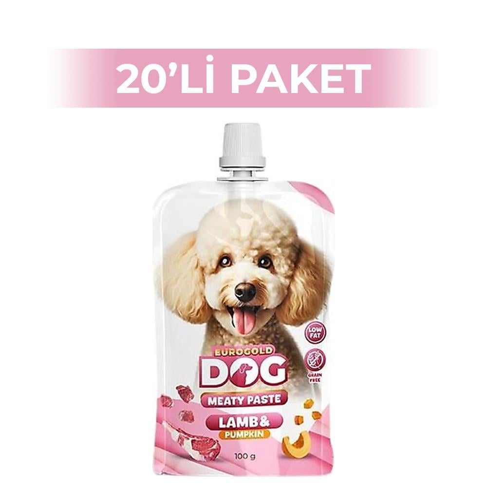 EuroGold Kuzu ve Balkabağı Ezme Köpek Ödülü 100 gr 20 AdetEuroGold