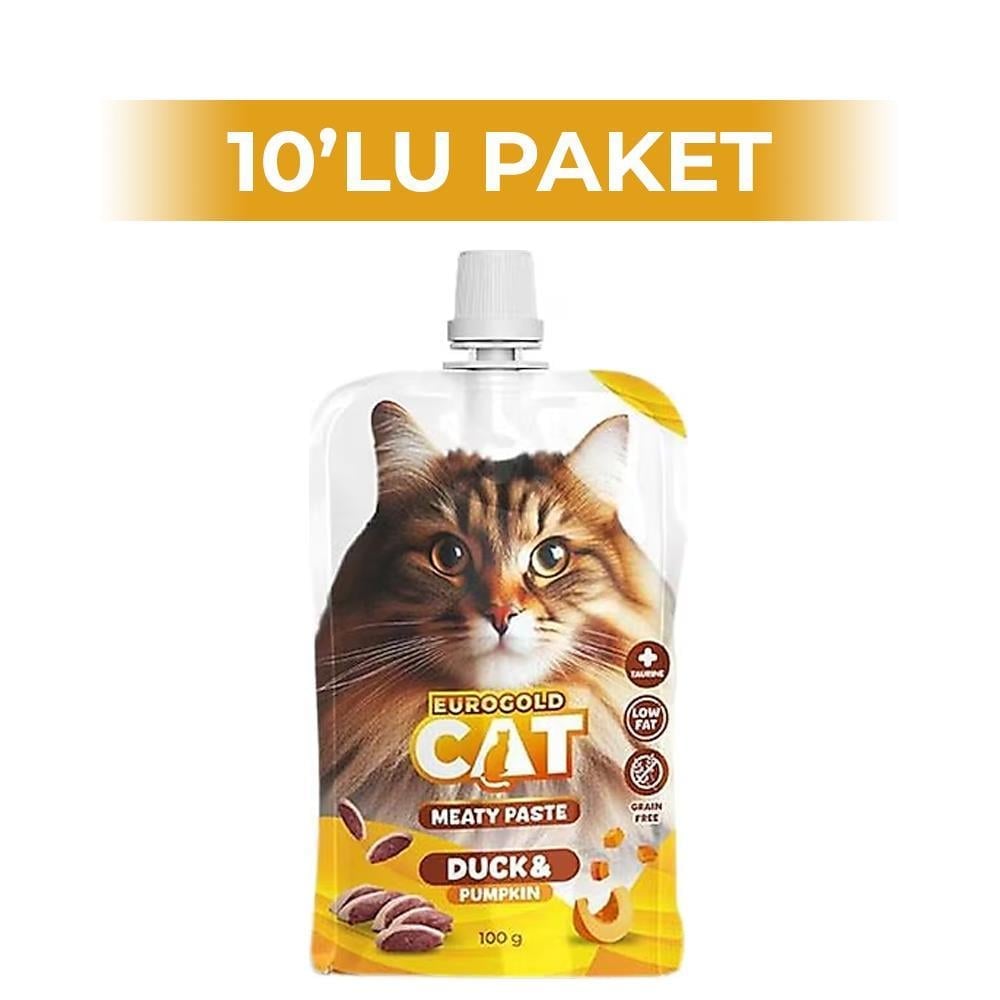Eurogold Ördek ve Balkabağı Ezme Kedi Ödülü 100 gr 10 AdetEuroGold