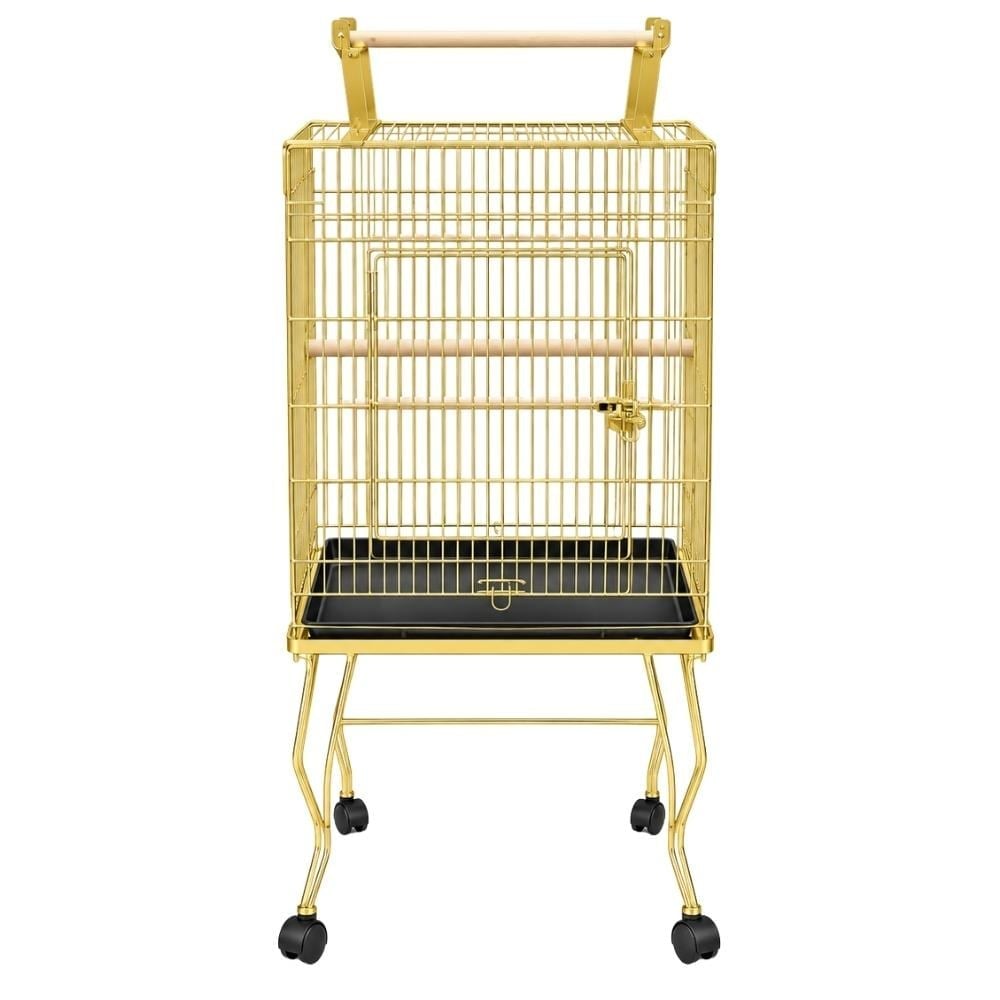 EuroGold Sehpalı Papağan Kafesi Gold 51 x 51 x 129 cmEuroGold