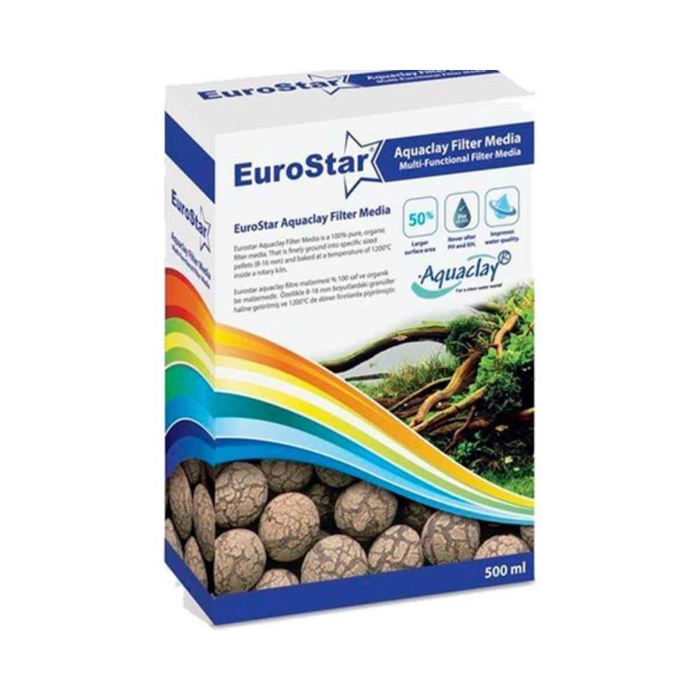 Eurostar Aquaclay Biyolojik Filtre Malzemesi 500 mlEUROSTAR