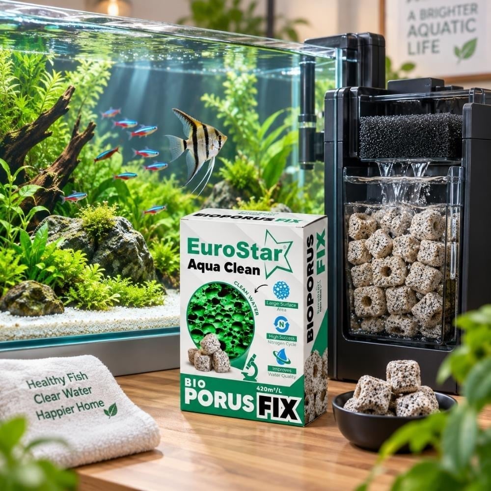 Eurostar Bio Porous Ring Seramik Halka Akvaryum Filtre Malzemesi 500 mlEUROSTAR