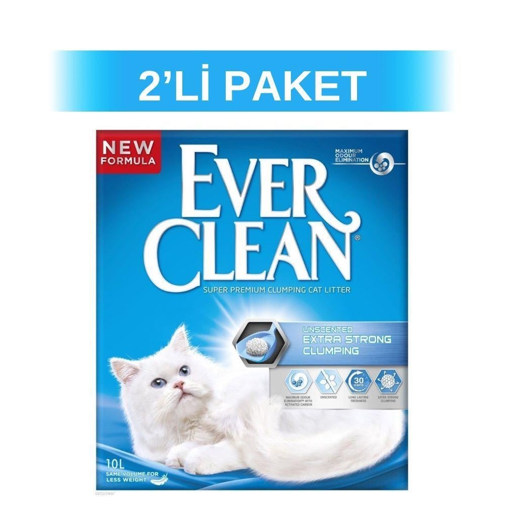 Ever Clean Extra Strong Ekstra Güçlü Kokusuz Kedi Kumu 6 lt 2 AdetEver Clean