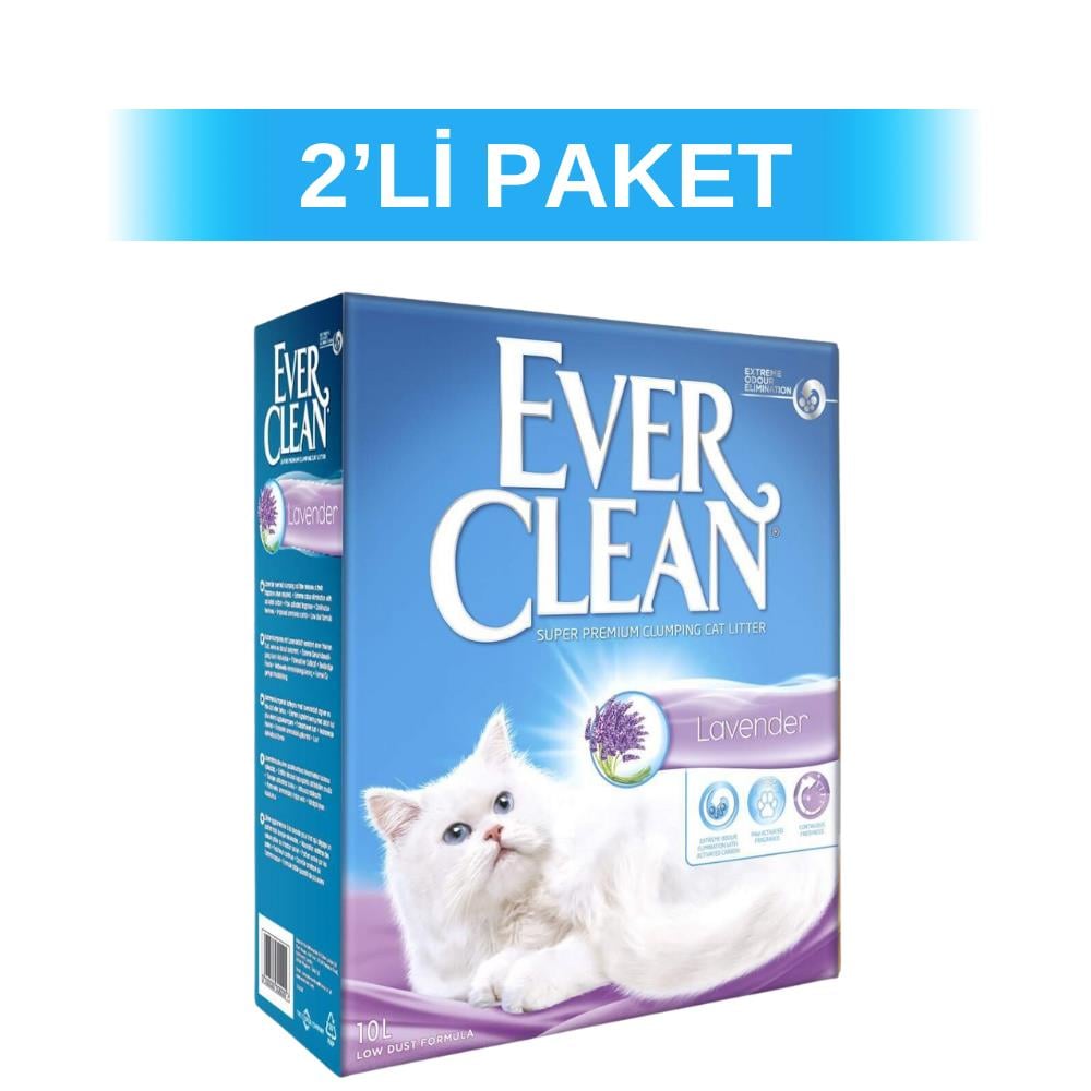 Ever Clean Lavender Lavanta Kokulu Kedi Kumu 6 lt 2 AdetEver Clean