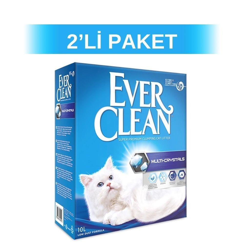 Ever Clean Multi Crystal Blend Multi Kristal Karışım Kedi Kumu 10 lt 2 AdetEver Clean