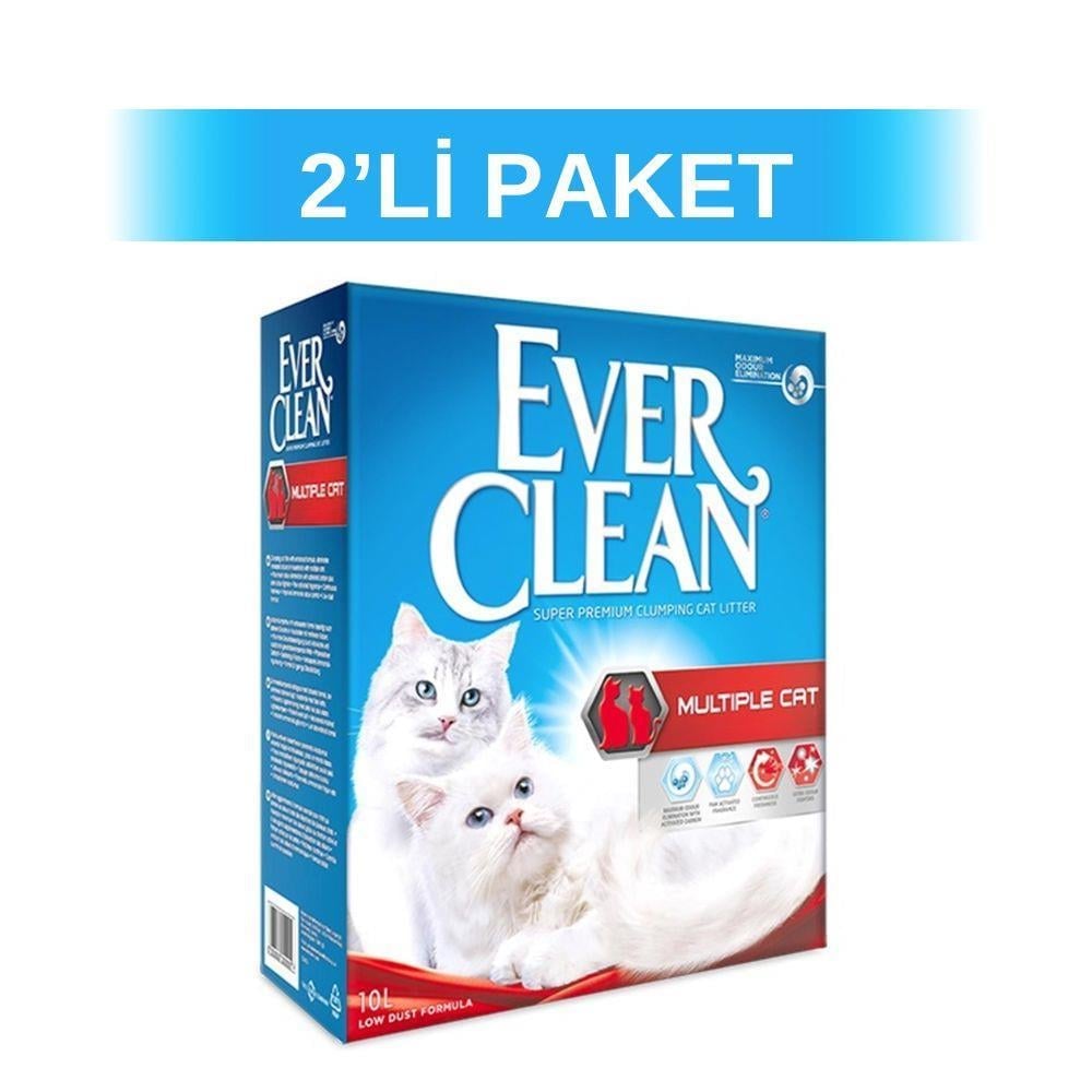 Ever Clean Multiple Çoklu Kullanıma Uygun Kedi Kumu 10 lt 2 AdetEver Clean