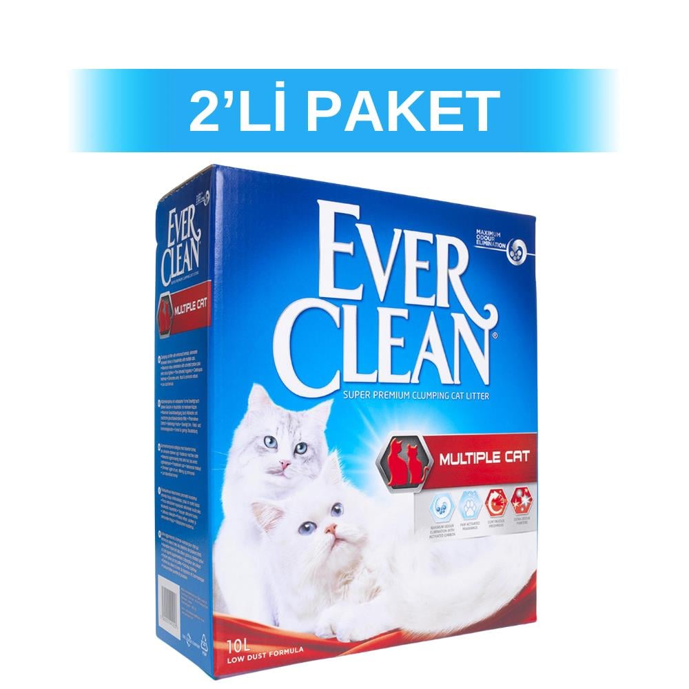 Ever Clean Multiple Çoklu Kullanıma Uygun Kedi Kumu 6 lt 2 AdetEver Clean