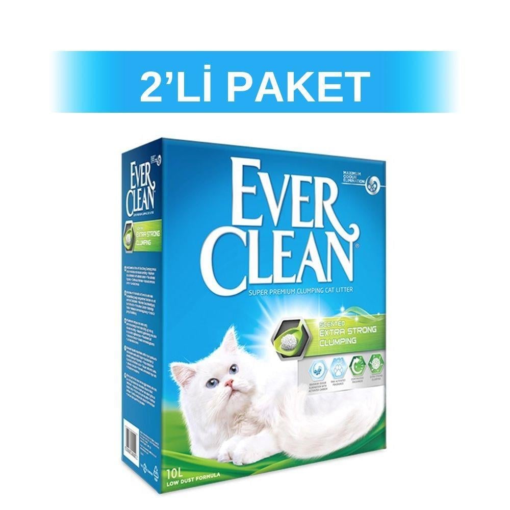 Ever Clean Strength Ekstra Güçlü Kokulu Topaklanan Kedi Kumu 10 lt 2 AdetEver Clean