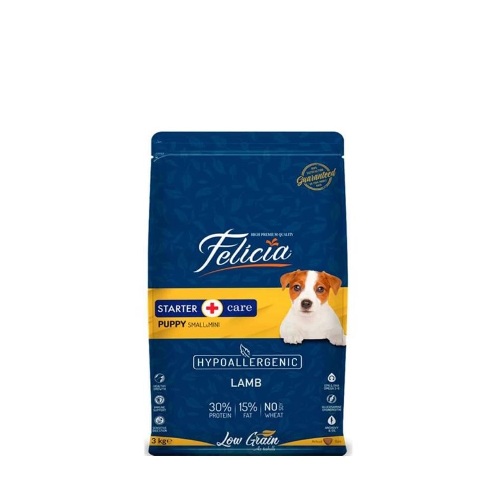 Felicia Az Tahıllı Kuzu Etli Small Mini Yavru Köpek Maması 3 kg 2 AdetFelicia