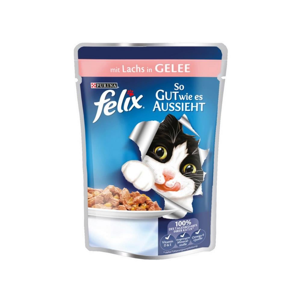 Felix Somonlu Yaş Kedi Maması 100 Gr  48 AdetFelix