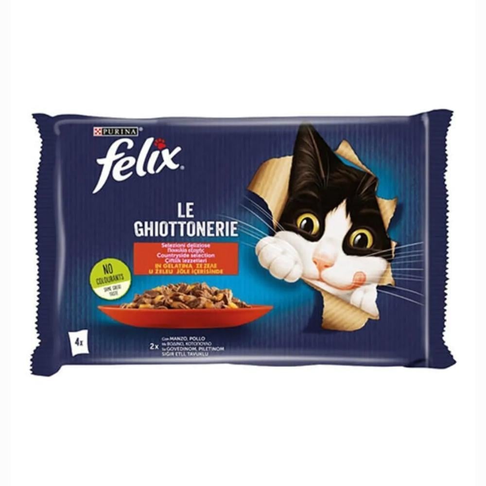 Felix Tavuklu Ve Sığır Etli Yaş Kedi Maması 85 gr 4 Al 3 ÖdeFelix
