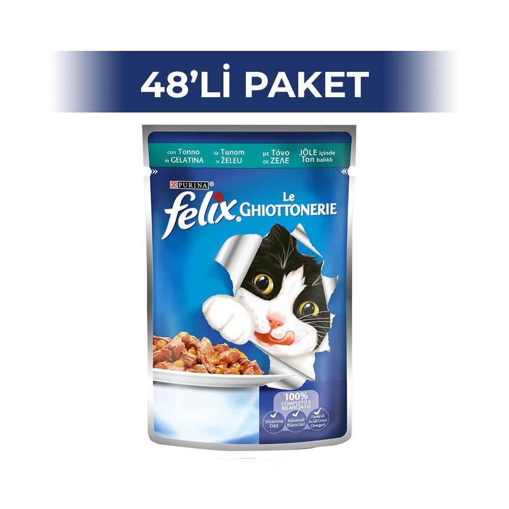 Felix Ton Balıklı Kedi Yaş Maması 100 gr 48 AdetFelix