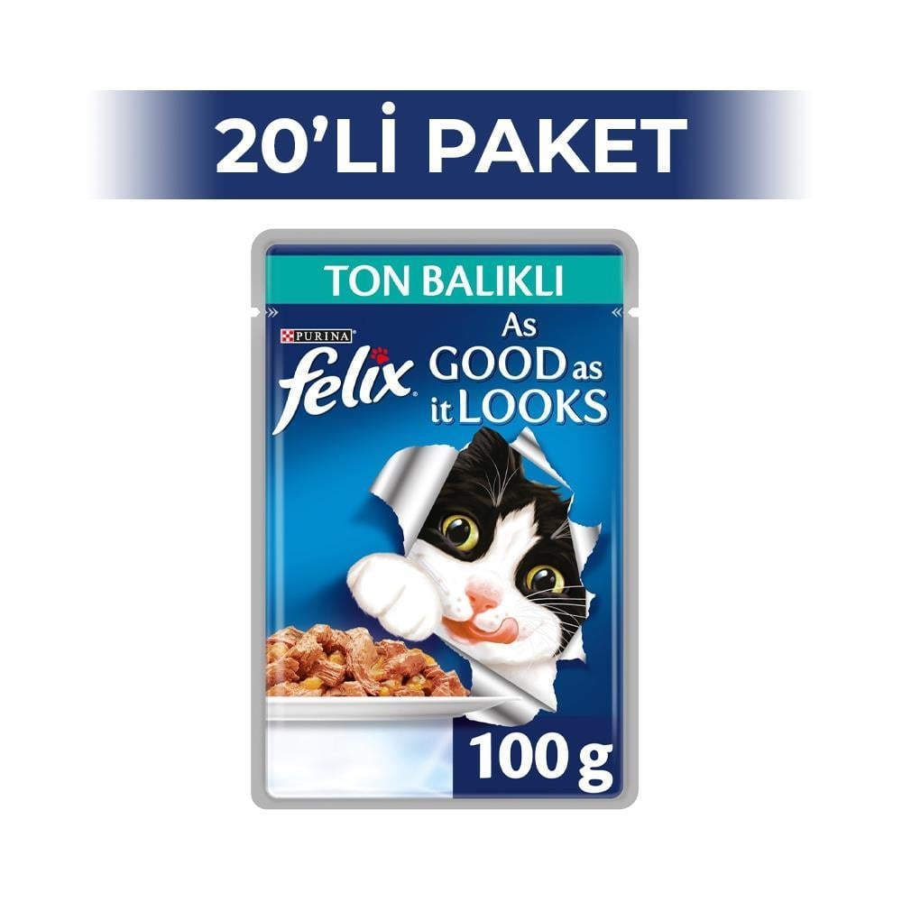 Felix Ton Balıklı Yaş Kedi Maması 100 gr 20 AdetFelix