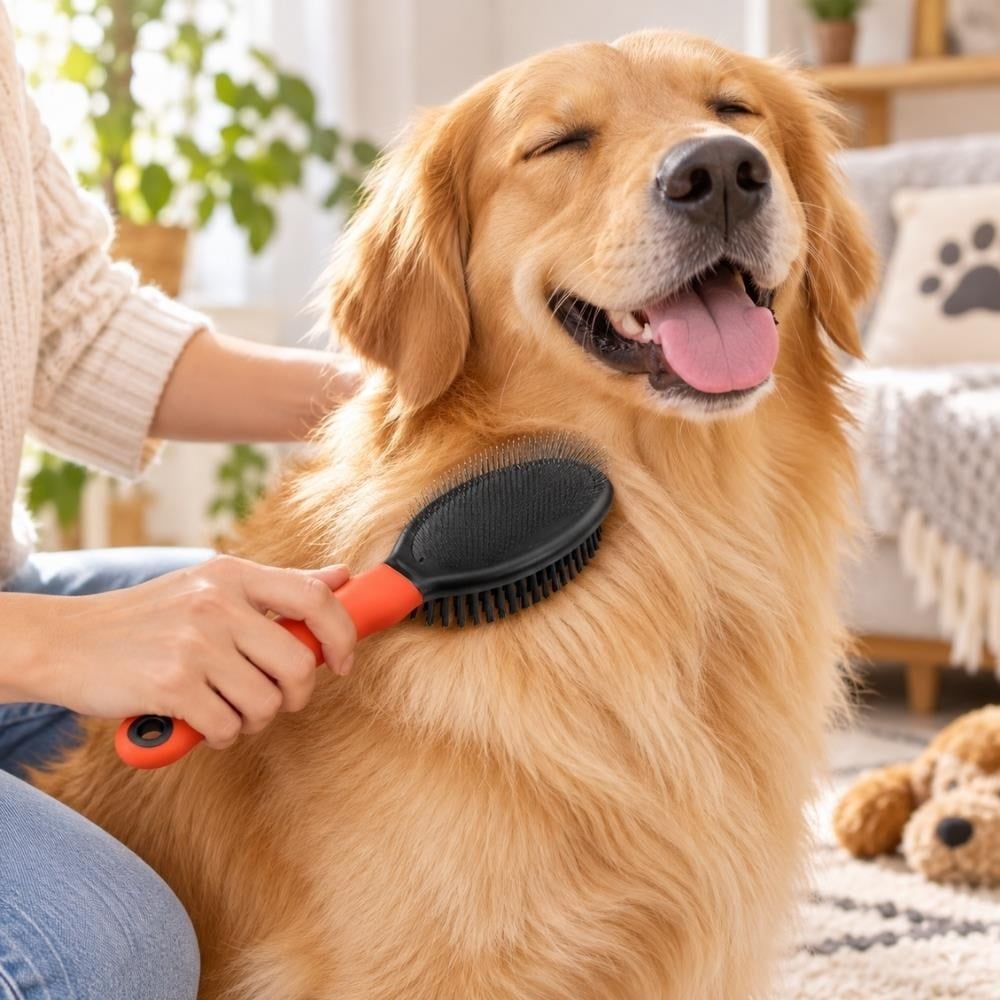 Ferplast GRO 5950 Çift Taraflı Kedi ve Köpek Tarama Fırçası 22 cmFerplast