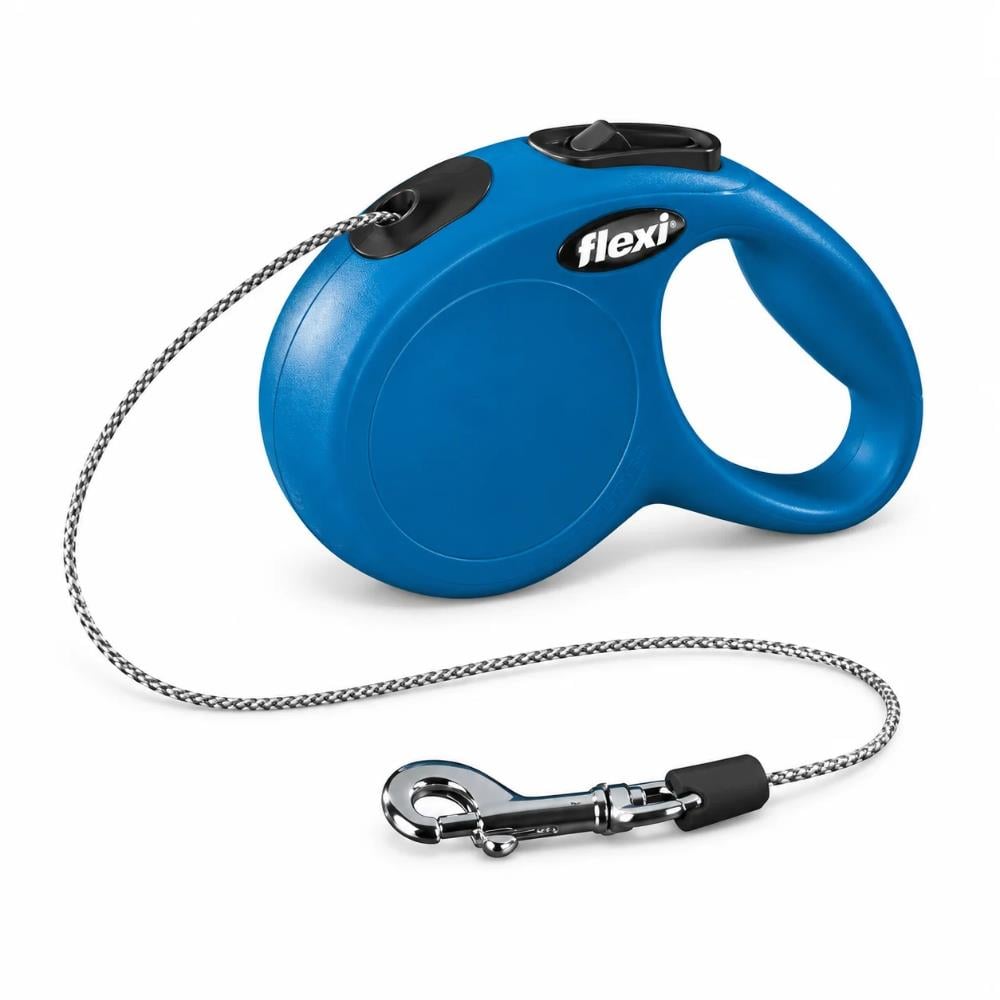 Flexi New Classic XS Mavi İp Tipi Otomatik Kedi ve Köpek Gezdirme Tasması 3 m / 8 kgFlexi