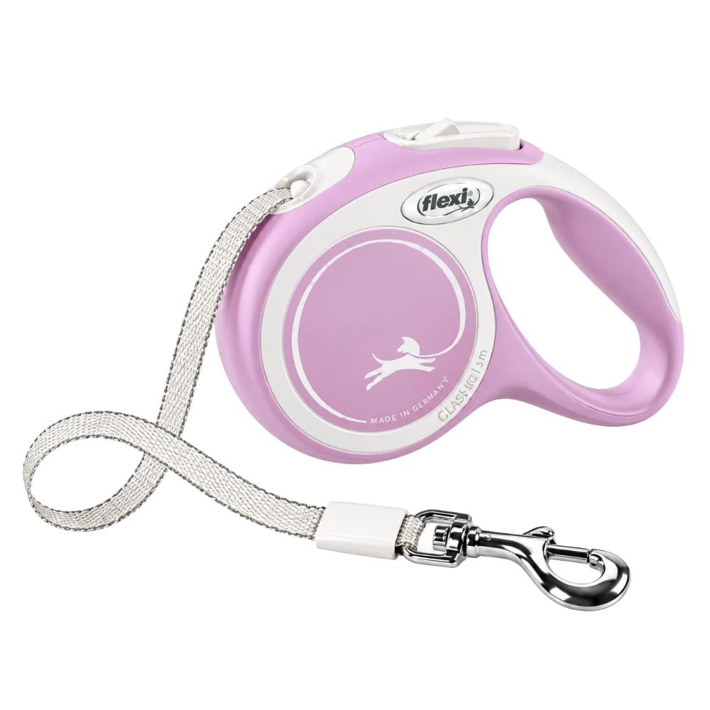 Flexi New Comfort Otomatik Şerit Köpek Gezdirme Kayışı 5 m S PembeFlexi