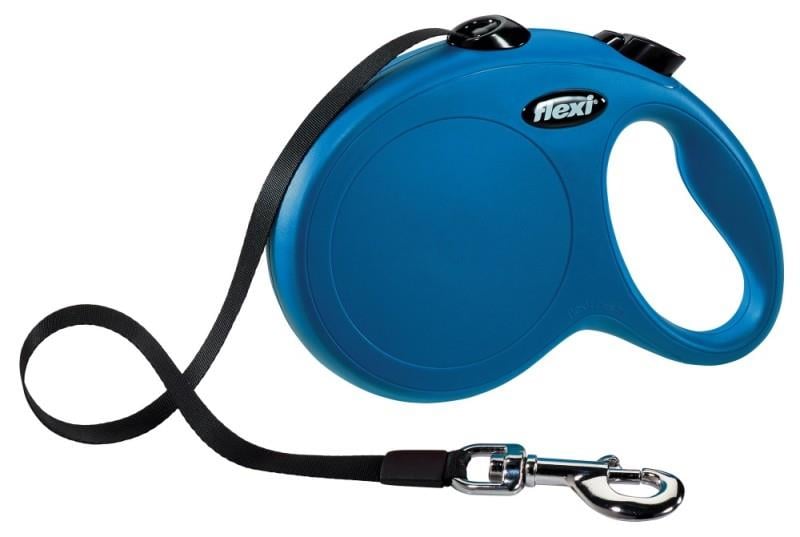 Flexi Yeni Klasik Şerit Kayış Köpek Gezdirme Tasması L 5 m MaviFlexi