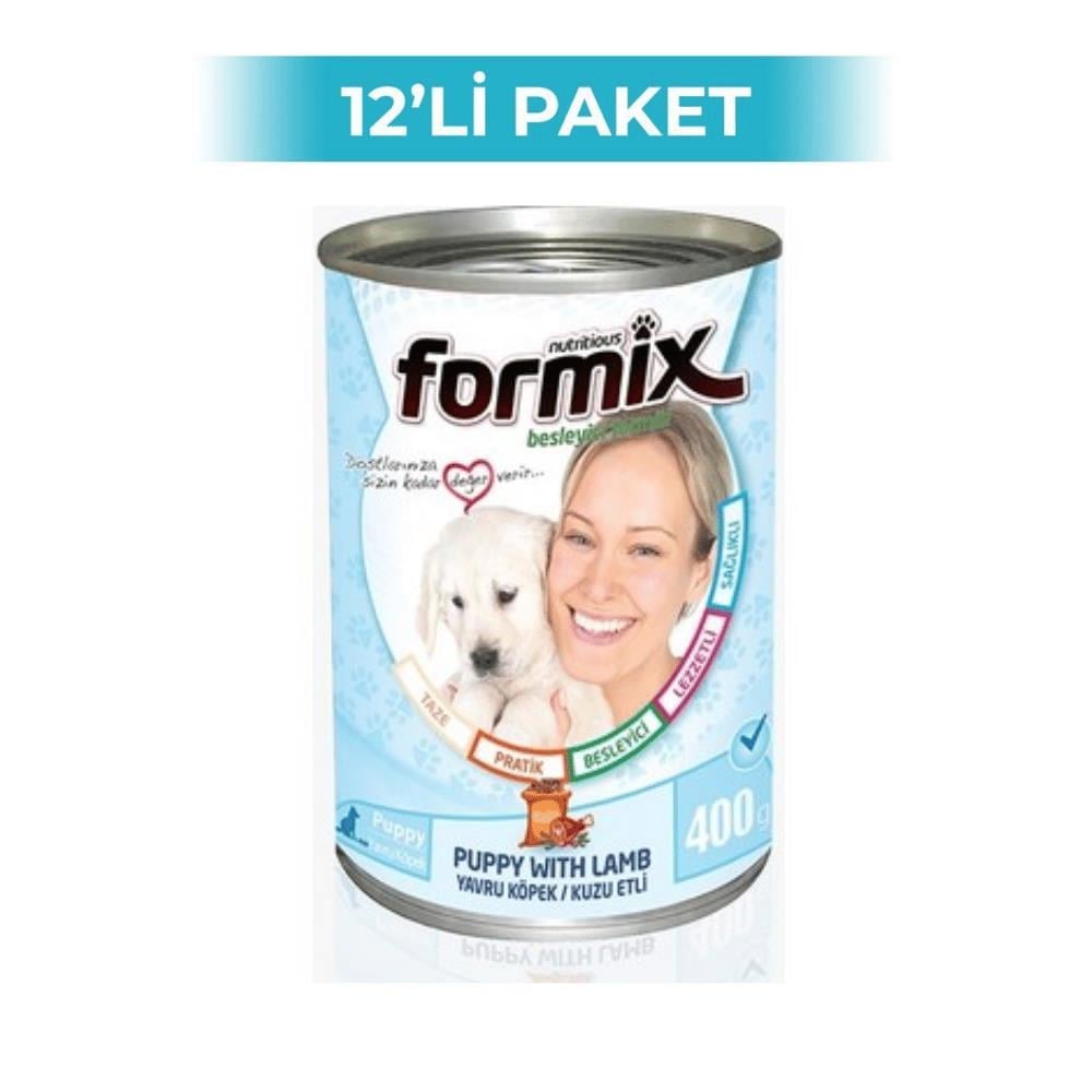 Formix Kuzulu Yavru Köpek Konservesi 400 gr 12 AdetFormix