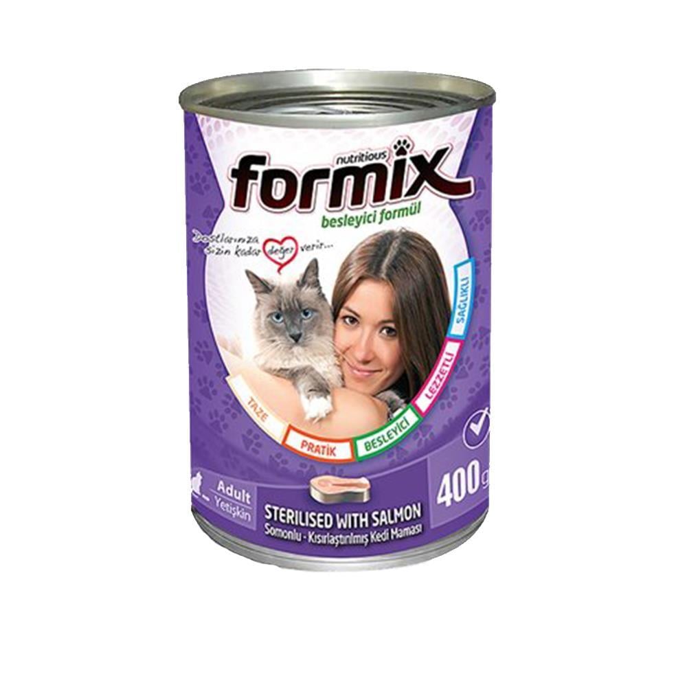 Formix Yetişkin Somonlu Kısırlaştırılmış Kedi Konservesi 400 gr Formix