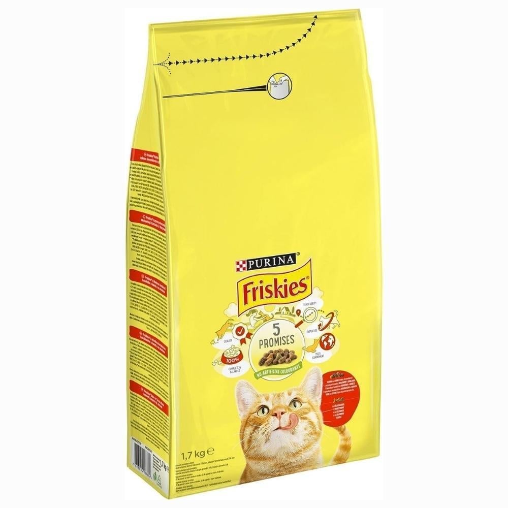 Friskies Tavuklu Sebzeli Yetişkin Kuru Kedi Maması 1,7 kgFriskies