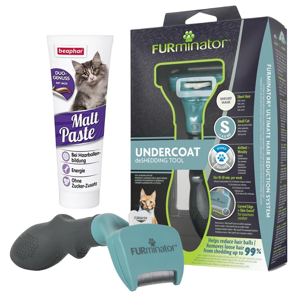 Furminator Kısa Tüylü Kedi Tarağı - Beaphar Kedi Malt HediyeliFURMINATOR