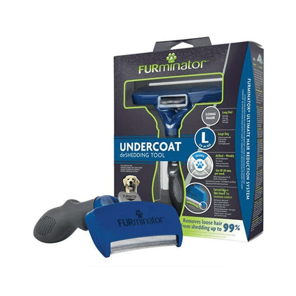 Furminator Uzun Tüylü Köpek Tarağı Large LacivertFURMINATOR