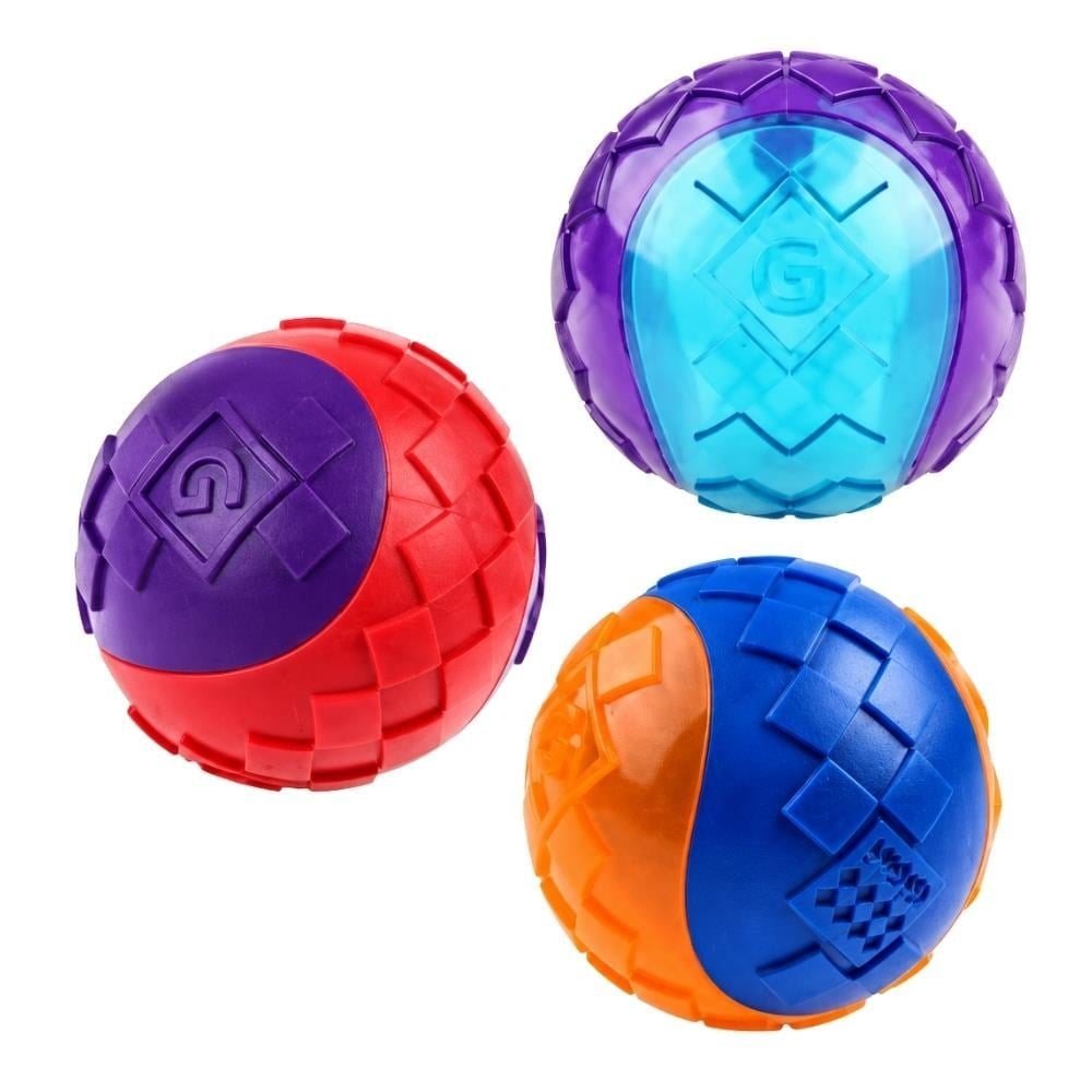 GiGwi Ball Sesli Sert Köpek Topu Small 3'lüGigwi