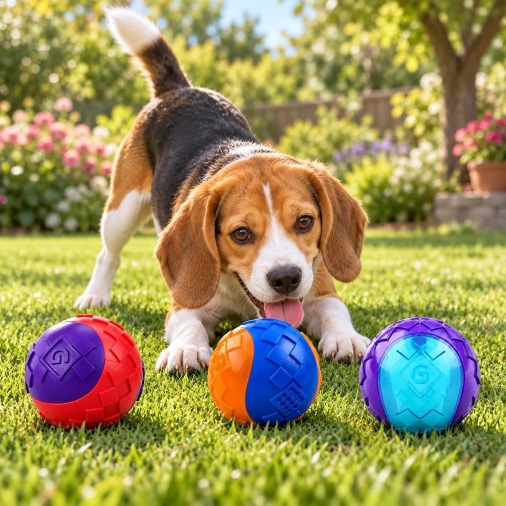 GiGwi Ball Sesli Sert Köpek Topu Small 3'lüGigwi