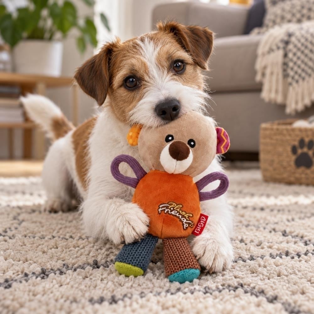 GiGwi Sesli Peluş Ayı Köpek Oyuncağı 17 cmGigwi