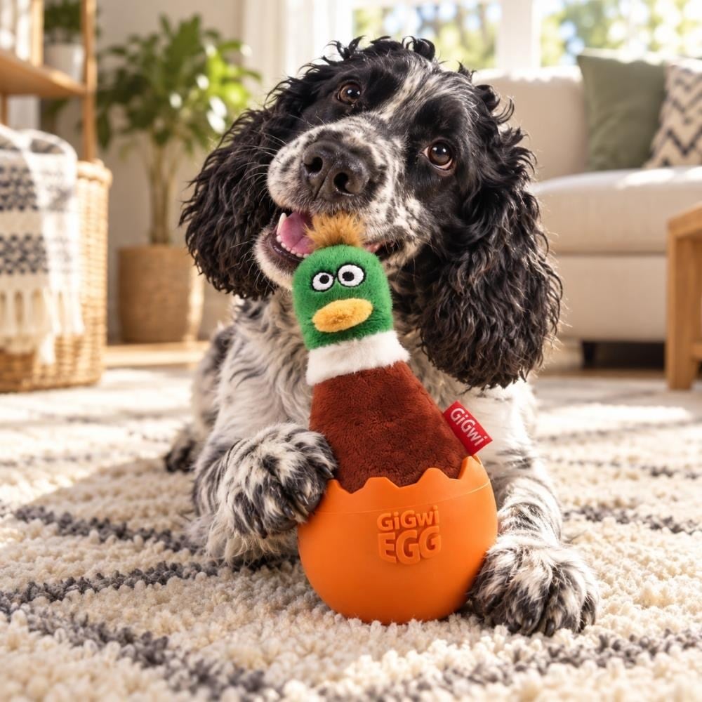 GiGwi Yumurtadan Çıkan Ördek Köpek Oyuncağı 14 cmGigwi