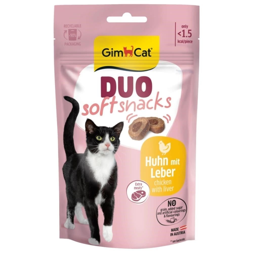 GimCat Duo Soft Shacks Tavuklu ve Ciğerli Kedi Ödül Maması 50 grGimcat