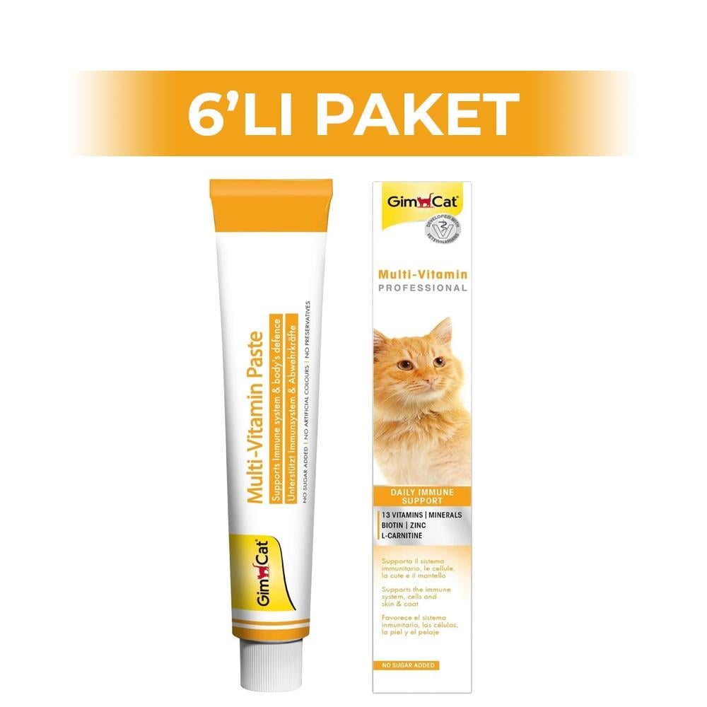 Gimcat Multivitamin Paste Kedi Macunu 20 gr 6 AdetGimcat