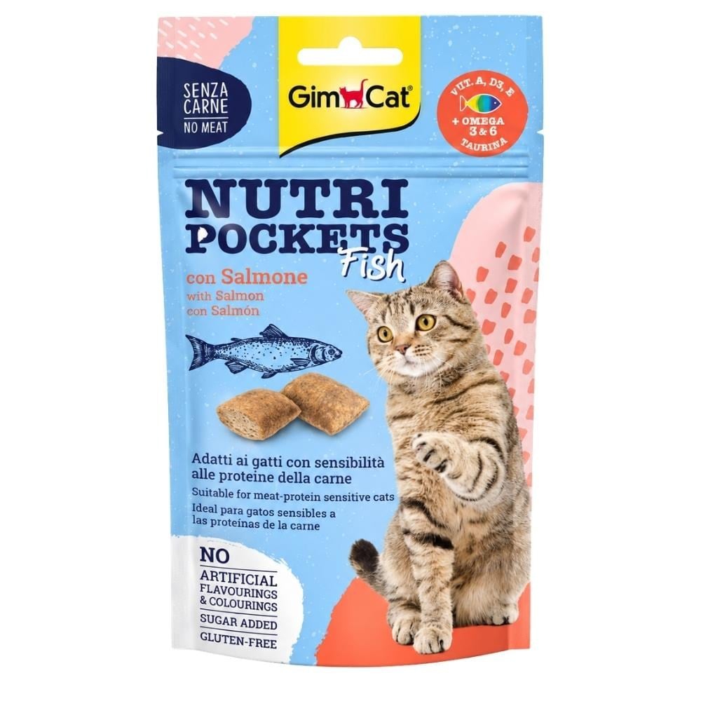 GimCat Nutri Pockets Somonlu Kedi Ödül Maması 60 grGimcat