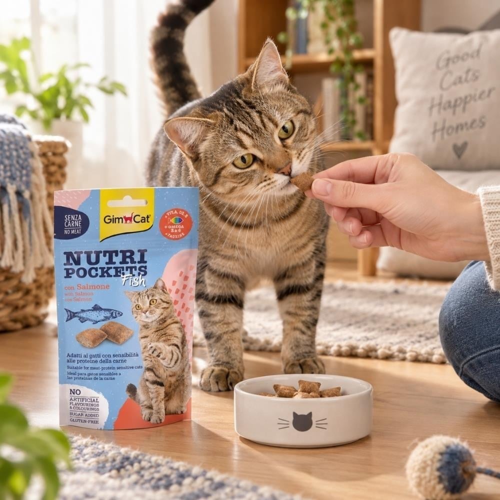 GimCat Nutri Pockets Somonlu Kedi Ödül Maması 60 grGimcat