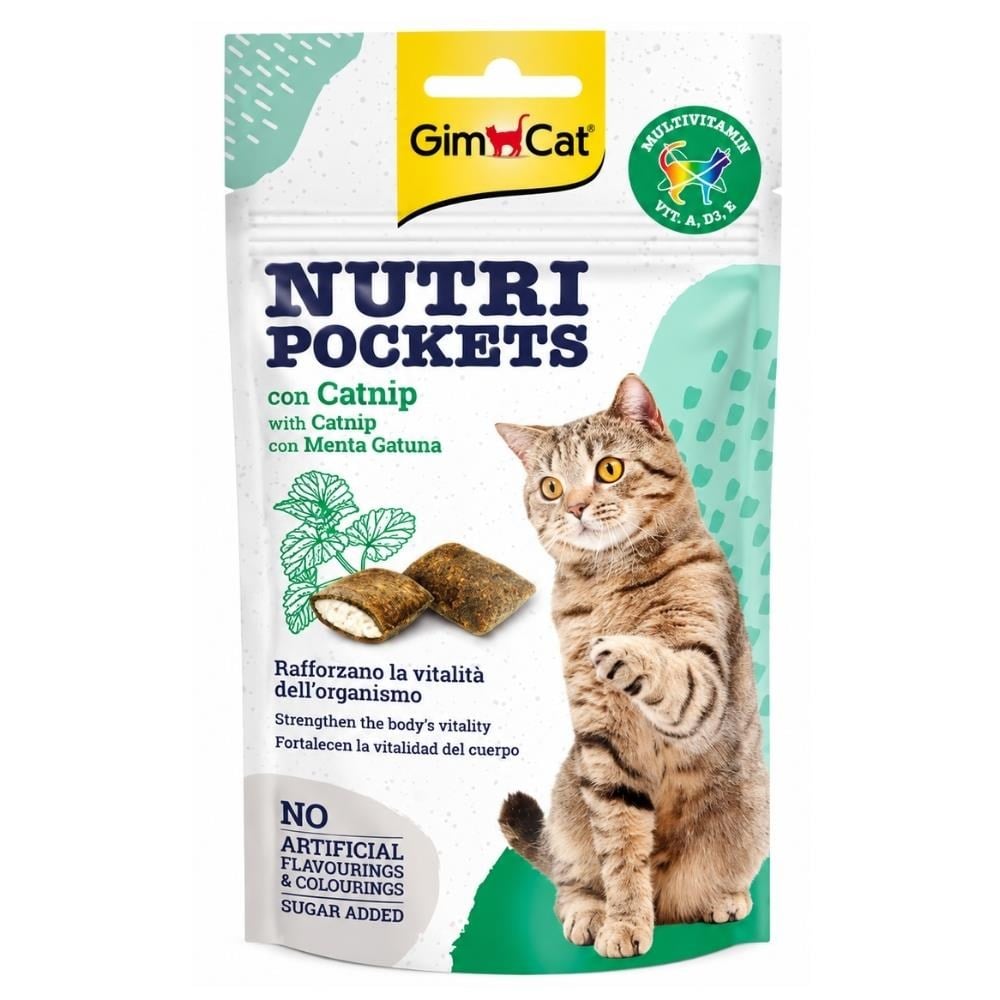 GimCat Nutripockets Kedi Otlu Multivitamin Kedi Ödül Maması 60 grGimcat
