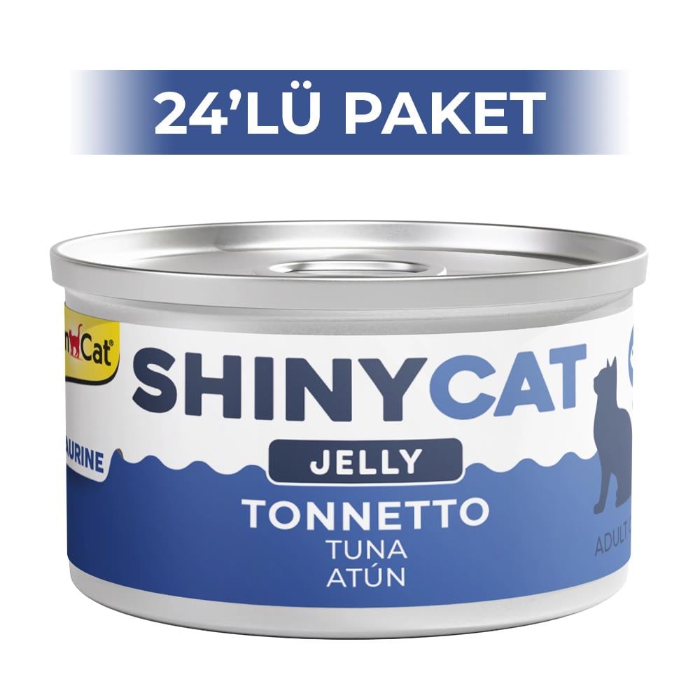 GimCat Shinycat Jöle İçinde Ton Balıklı Kedi Konservesi 70 gr 24 AdetGimcat