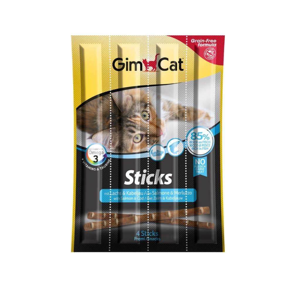 Gimcat Sticks Alabalık Somonlu Kedi Ödül Çubuğu 20 grGimcat