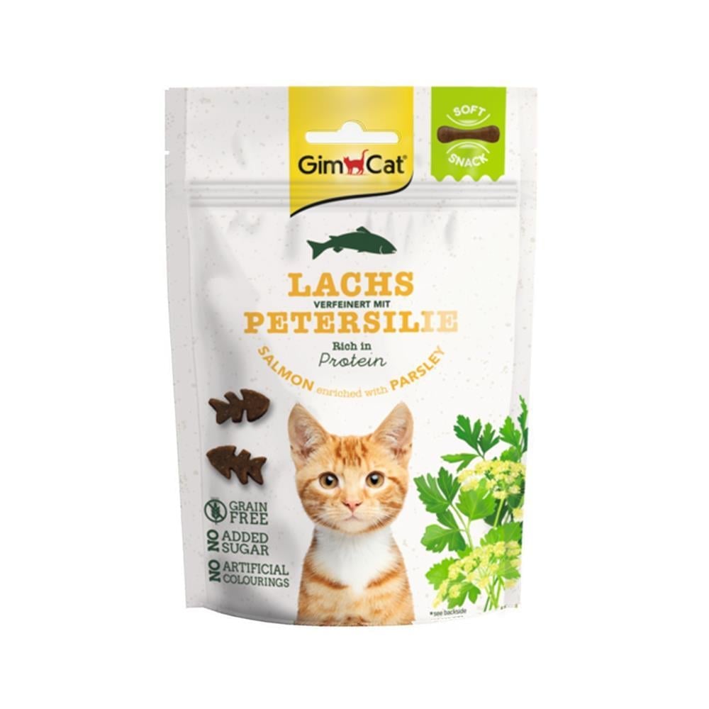 Gimcat Tahılsız Soft Snacks Somon ve Maydanozlu Kedi Ödülü 60 grGimcat