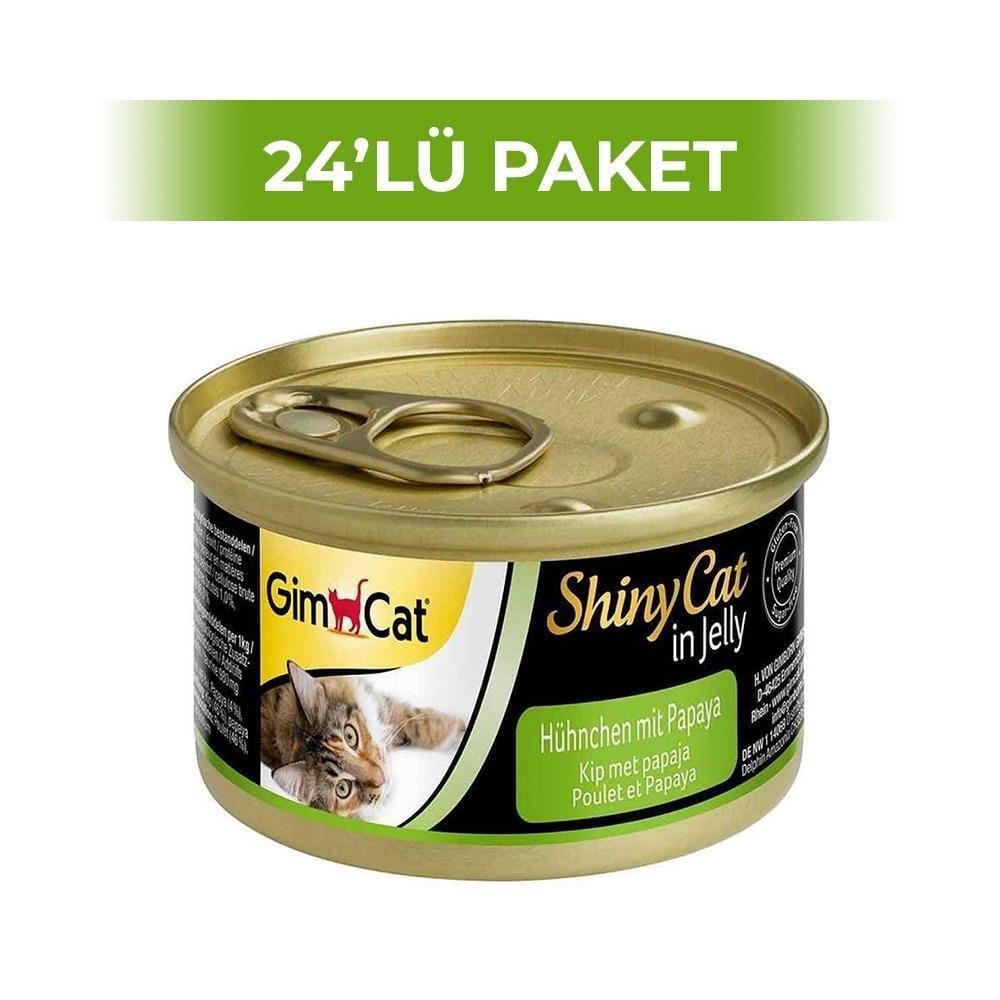 Gimcat Tavuk ve Papayalı Konserve Kedi Maması 70 gr 24 AdetGimcat