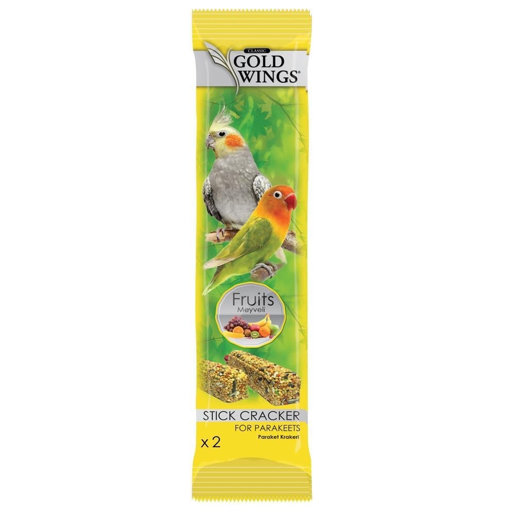 Gold Wings Classic Meyveli Paraket Papağan Krakeri 2'liGold Wings