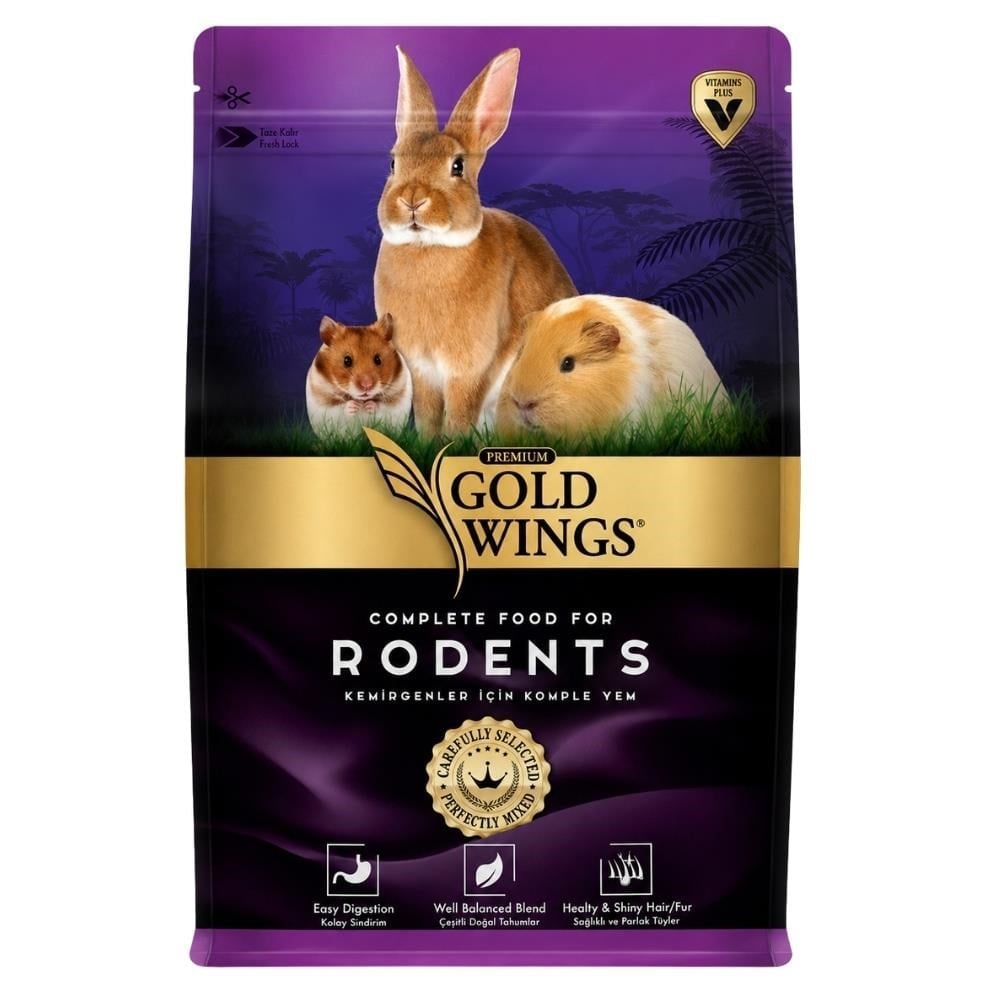 Gold Wings Premium Kemirgen Yemi 1 kgGold Wings