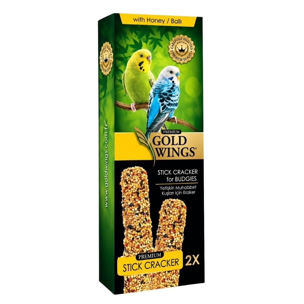 Gold Wings Premium Muhabbet kuşu Ballı Kraker 2'liGold Wings