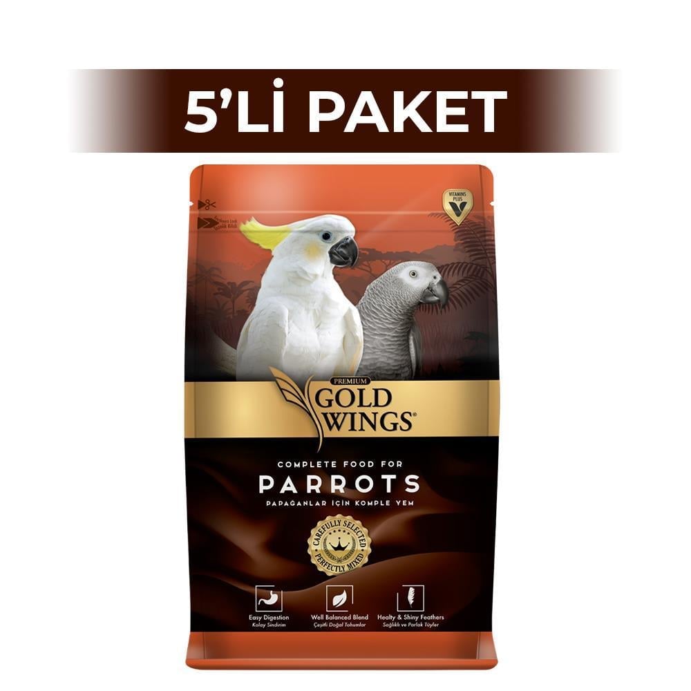 Gold Wings Premium Papağan 750 gr 5 AdetGold Wings