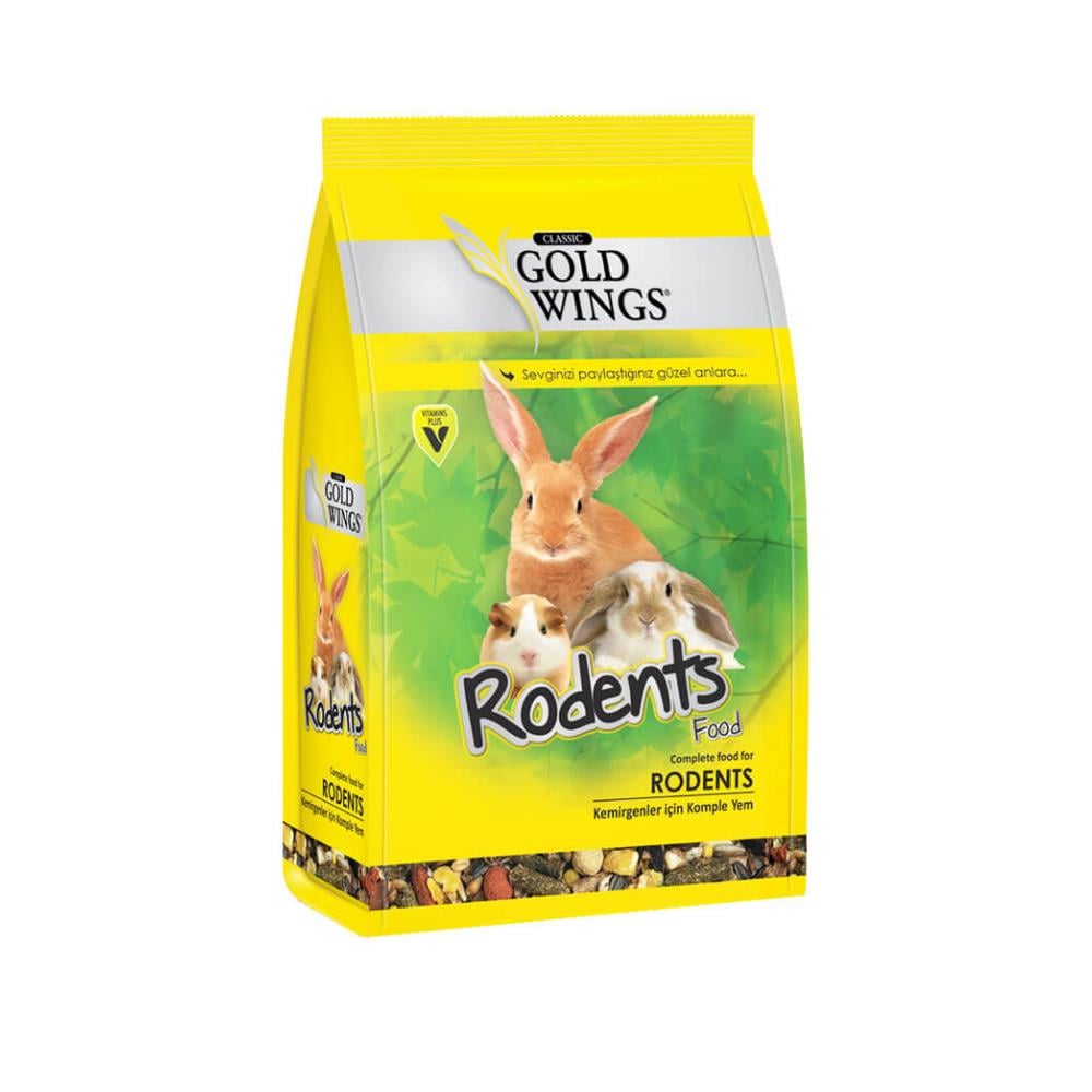 Gold Wings Tavşan Ve Guinea Pig Kemirgen Yemi 500 gr 6 AdetGold Wings