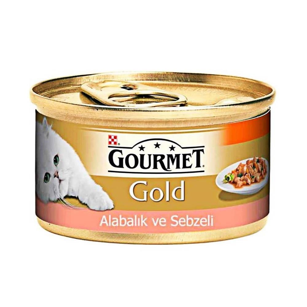 Gourmet Gold Alabalık ve Sebzeli Kedi Konservesi 85 grGourmet