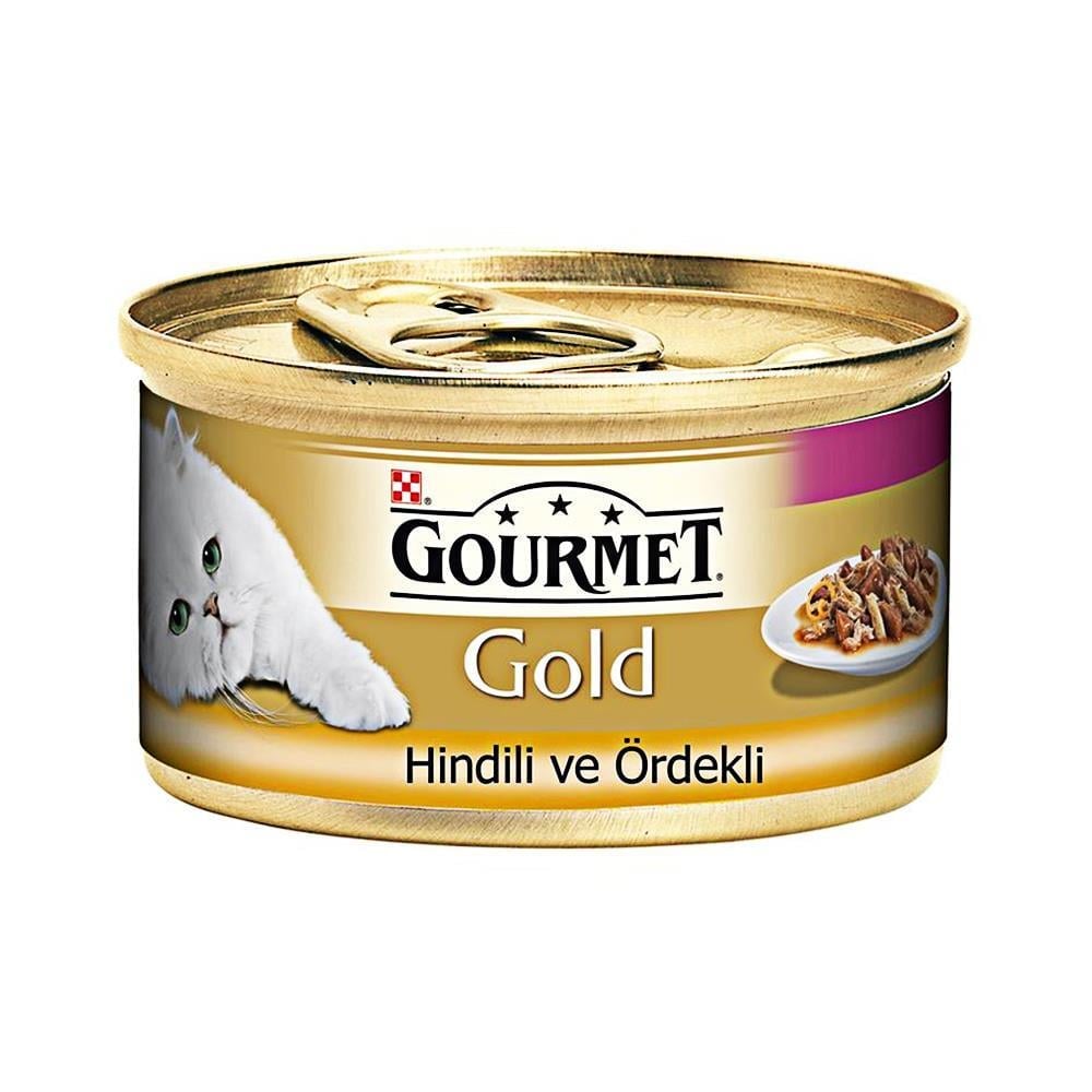 Gourmet Gold Hindi ve Ördekli Kedi Konservesi 85 grGourmet