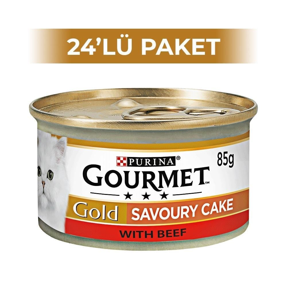 Gourmet Gold Parça Sığır Etli Yetişkin Kedi Konservesi 85 gr 24 AdetGourmet