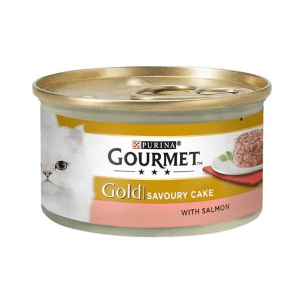 Gourmet Gold Savoury Cake Somonlu Yetişkin Kedi Konservesi 85 gr Gourmet