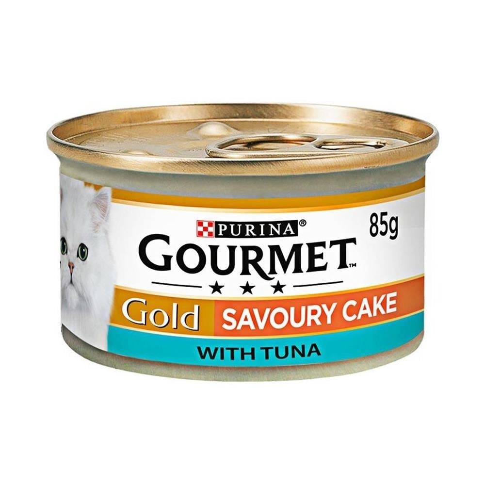 Gourmet Gold Savoury Cake Ton Balıklı Yetişkin Kedi Konservesi 85 gr Gourmet