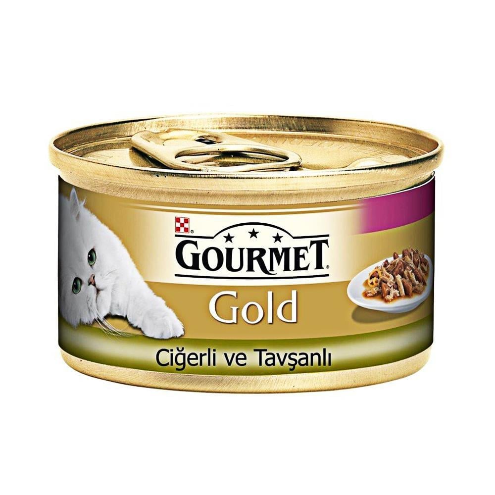 Gourmet Gold Tavşan ve Ciğerli Kedi Konservesi 85 grGourmet