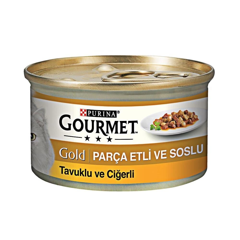 Gourmet Gold Tavuk ve Ciğerli Kedi Konservesi 85 grGourmet